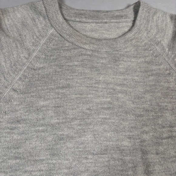 PAKA Crewneck Sweater Mens XL Grey Royal Alpaca Handmade  Raglan Long Sleeve - Picture 10 of 11